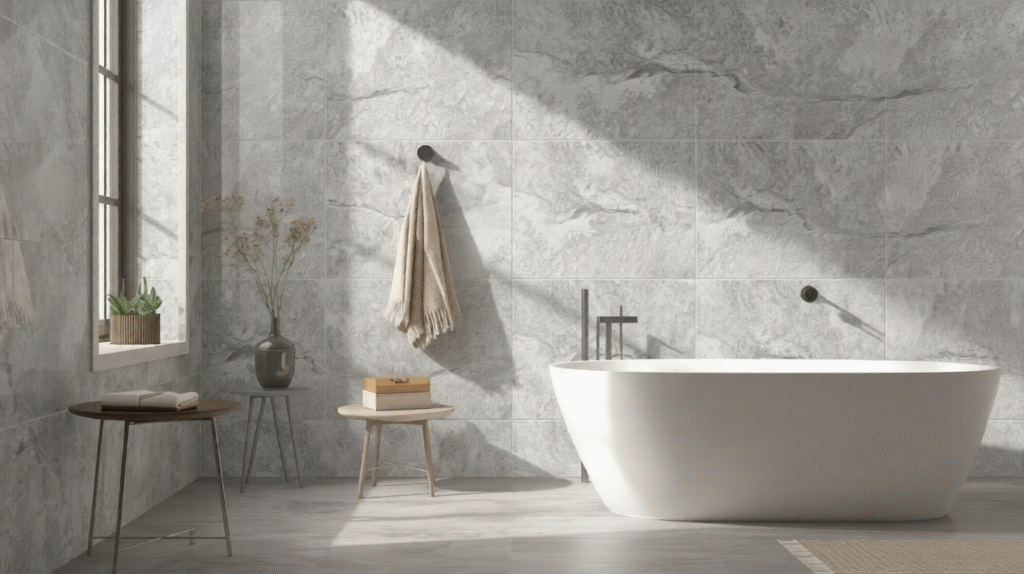 Elegant Ceramic Bathroom Wall Tiles Texture