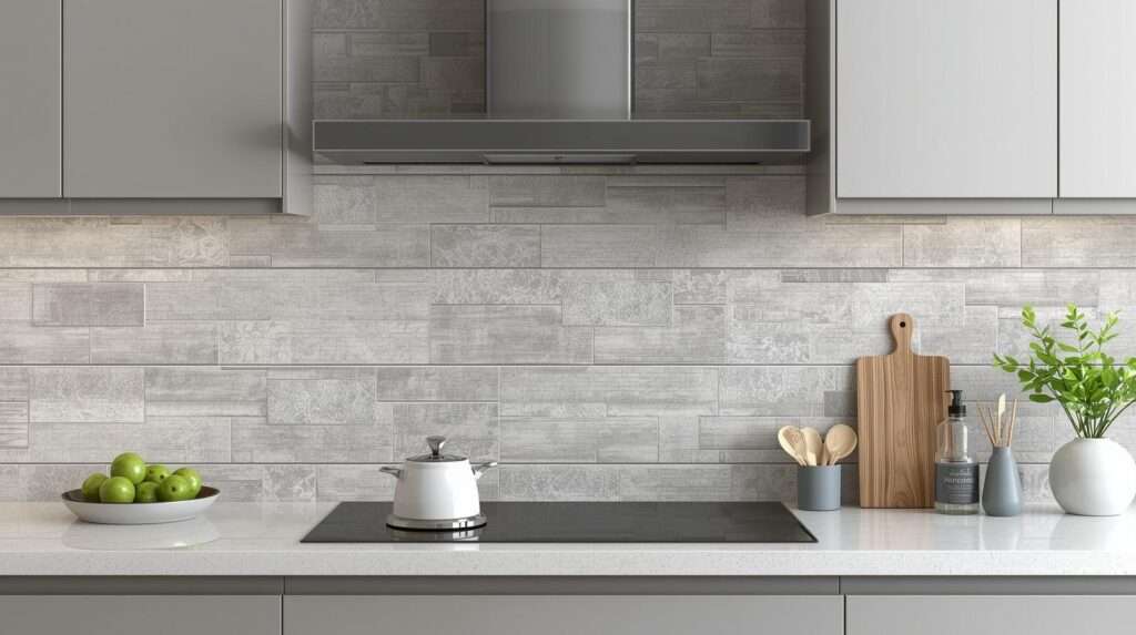 textured ceramic kitchen backsplash