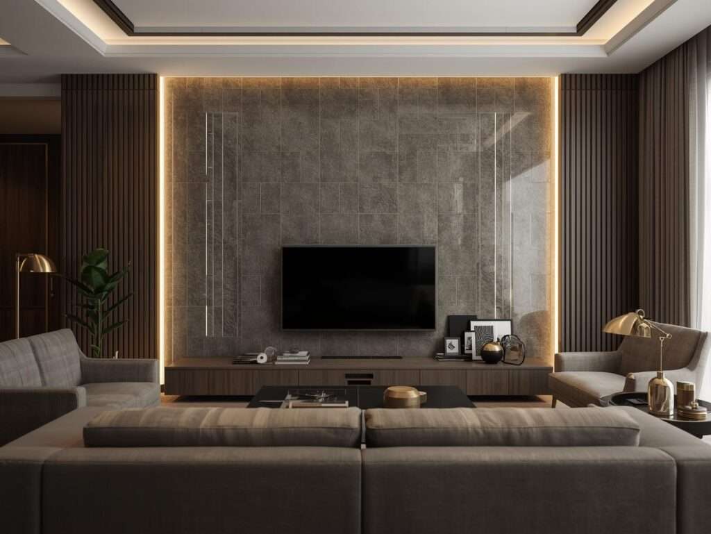 textured ceramic wall tiles for living room accent wall